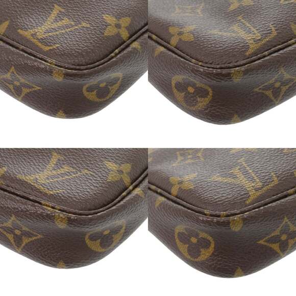 LOUIS VUITTON Authentic Brown Monogram Pochette Pouch - Picture 3 of 7